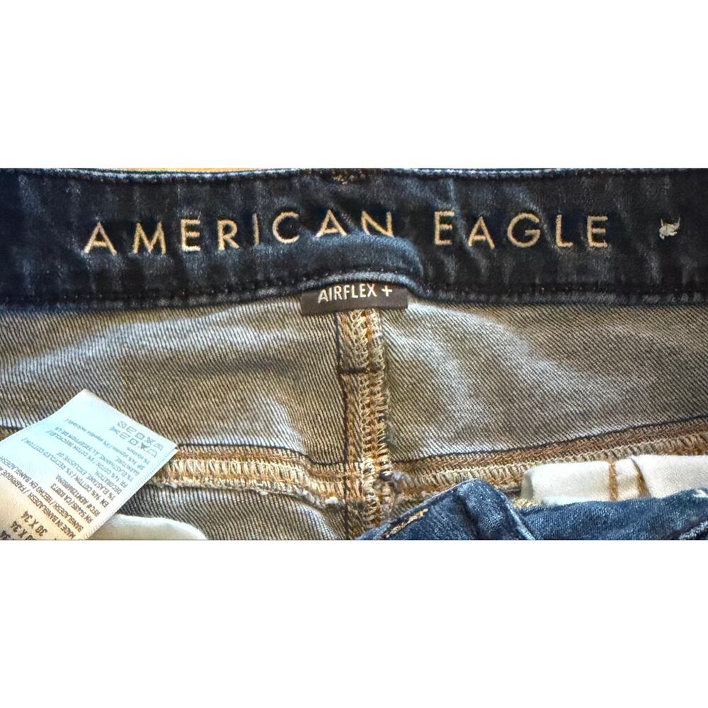 American Eagle AirFlex+ Straight Jeans Men's 30x31 Blue Stretch Denim - Picture 2 of 6